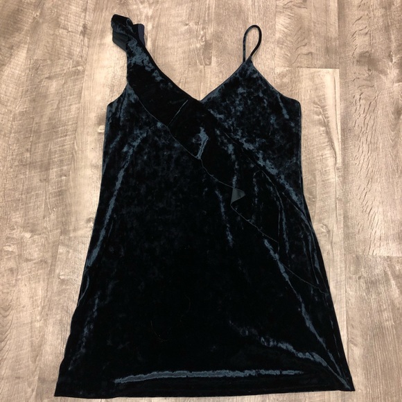 ❗️FIRM❗️lord & taylor highlife collective velvet dress forest green - Picture 3 of 5